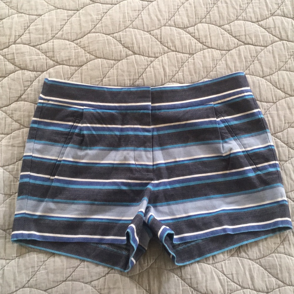 Jcrew Striped Herringbone Shorts